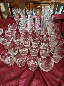 Vintage Cornflower glassware  for sale
