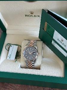 Rolex Datejust 36mm Two-tone Rose Gold Full set - Photo 8