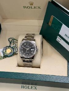 Rolex Datejust 36mm Factory Diamond Bezel Full Set - Photo 5