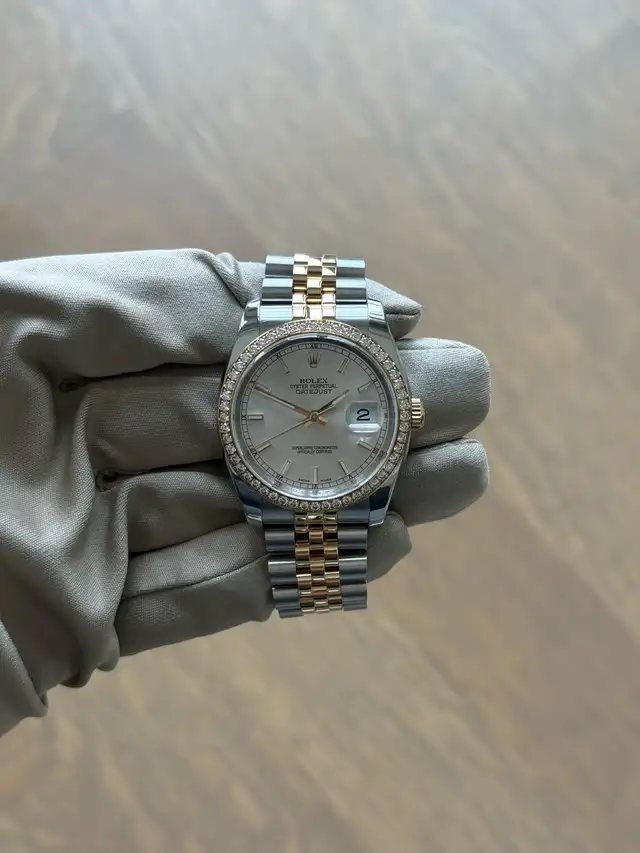 Rolex Datejust 36mm Two-tone Factory Diamond Bezel