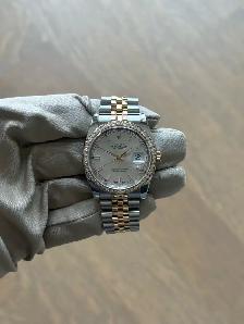 Rolex Datejust 36mm Two-tone Factory Diamond Bezel