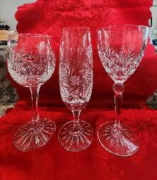 Vintage Pinwheel Lead Crystal stemware for sale circa 1960-1970 - Photo 2