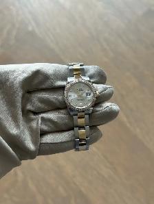 Rolex Datejust 28mm Two-tone Factory Diamonds Way Under - Photo 7