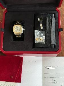 Cartier Roadster Chronograph Two-Tone XL Full Set