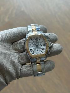 Cartier Roadster Chronograph Two-Tone XL Full Set - Photo 2