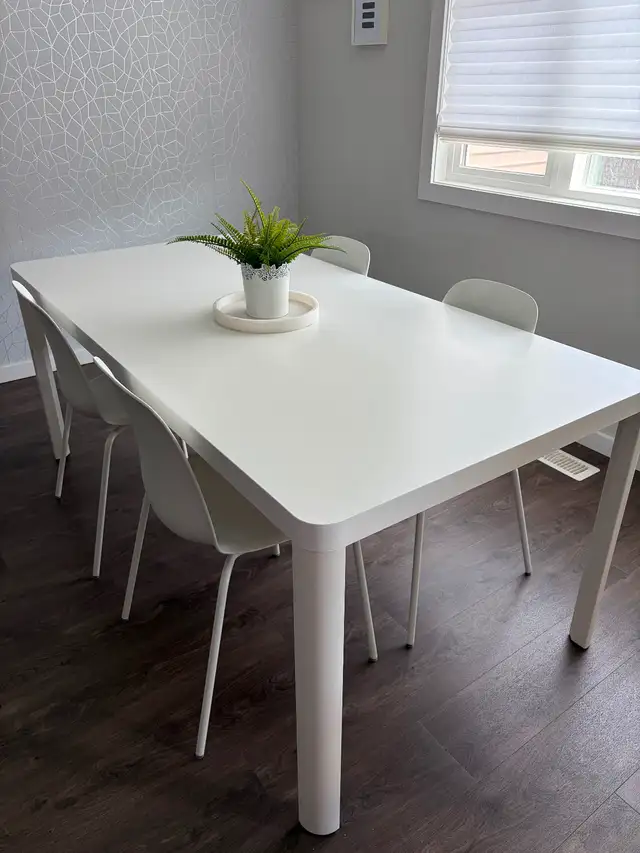 IKEA Tingby Dining Table (180x90cm) with Skalsta Chairs