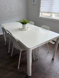 IKEA Tingby Dining Table (180x90cm) with Skalsta Chairs