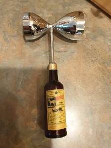 1950 Vintage WhiteHorse Double Jigger Cocktail bar tool w/ dice - Photo 2
