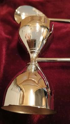 1950 Vintage WhiteHorse Double Jigger Cocktail bar tool w/ dice - Photo 3