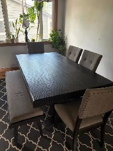 kitchen dining table set with bench - Photo 2