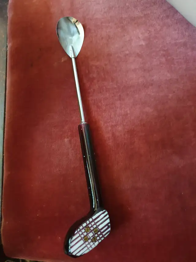 GOLF CLUB Vintage Bar Spoon Bartending tool