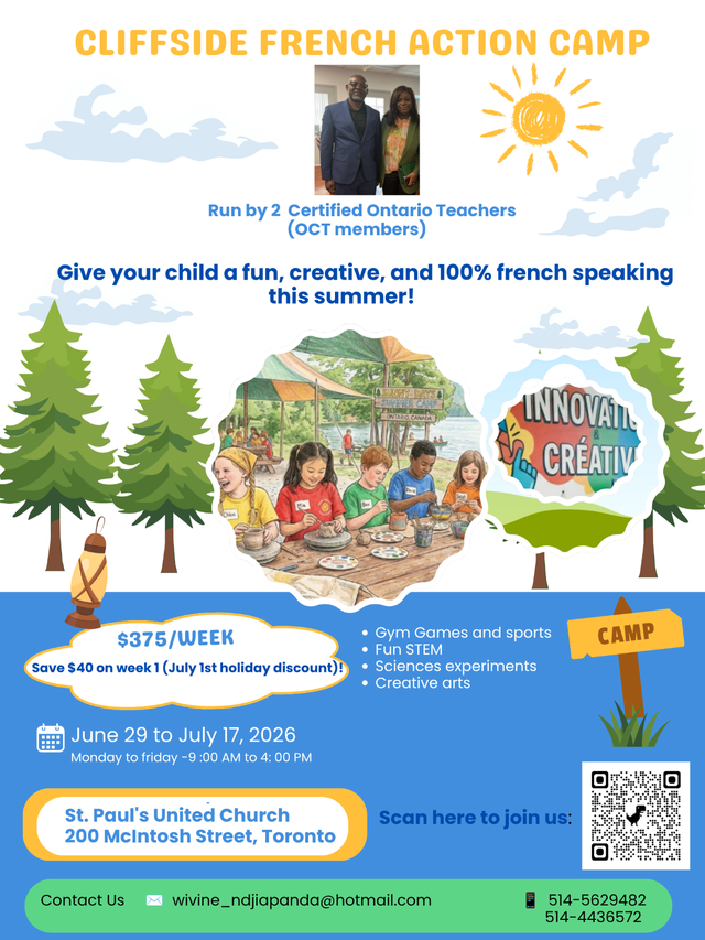 Scarborough : High-Quality French Summer Program (Ages 6–12)