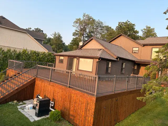 Deck and Fence Refinishing- Sanding and Staining