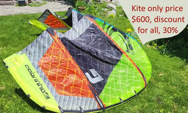 Kite complete set, $500-Cabrinha Switchblade 9m and Tronic 141