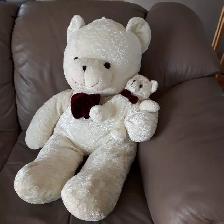 OURSON GÉANT NEUF SUPER-DOUX 36'LONG AVEC BÉBÉ DANS BRAS: $25.00 - Photo 2
