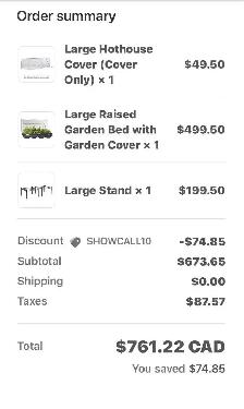 VEGEPOD raised garden bed, self  , timer and x2 covers - Photo 8