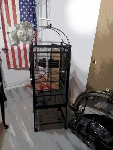 Cage a Perroquet grande en metal $350.