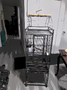 Cage a Perroquet grande en metal $350. - Photo 3