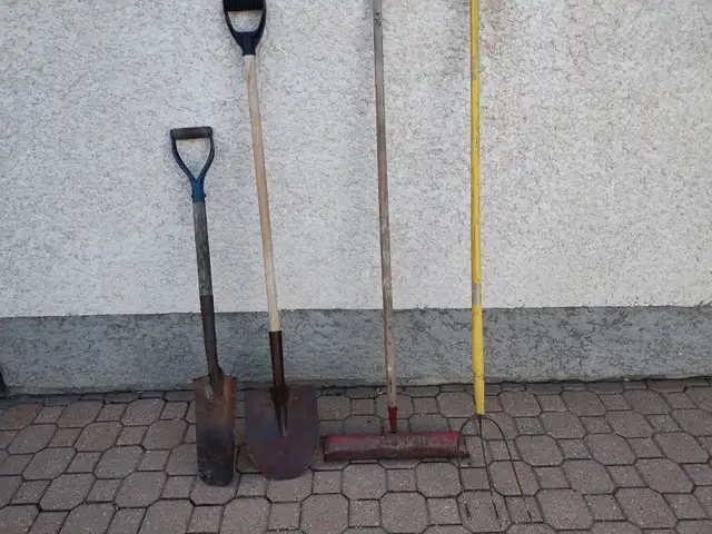 shovels and rakes