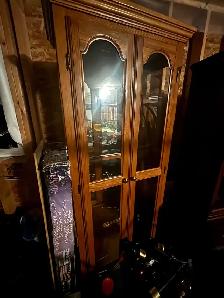 wooden display cabinet