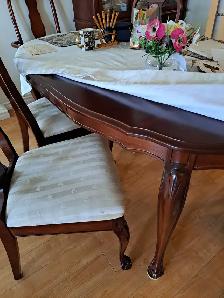 China Cabinet and Dining table and 6 chairs