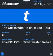 2 tickets for the Guess Who/Don Felder Concert!