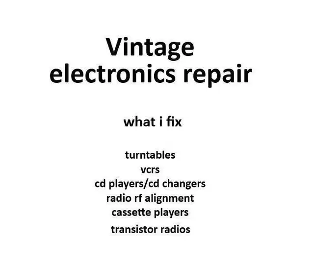 vintage electric repair
