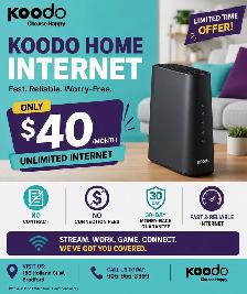 Koodo Home Internet – Only $40/Month!