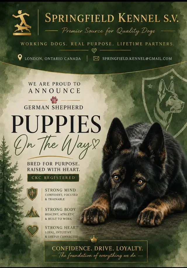 CKC Reg. German Shepherd puppies for Sale (on parle le FRANCAIS