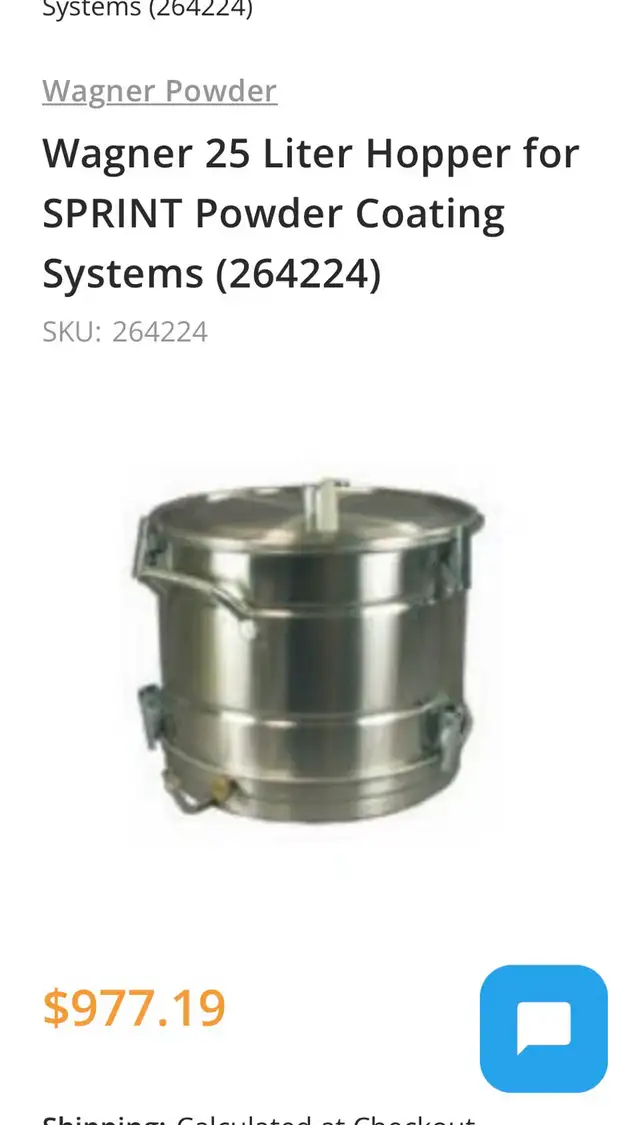 Wagner powder coating equipment