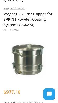 Wagner powder coating equipment
