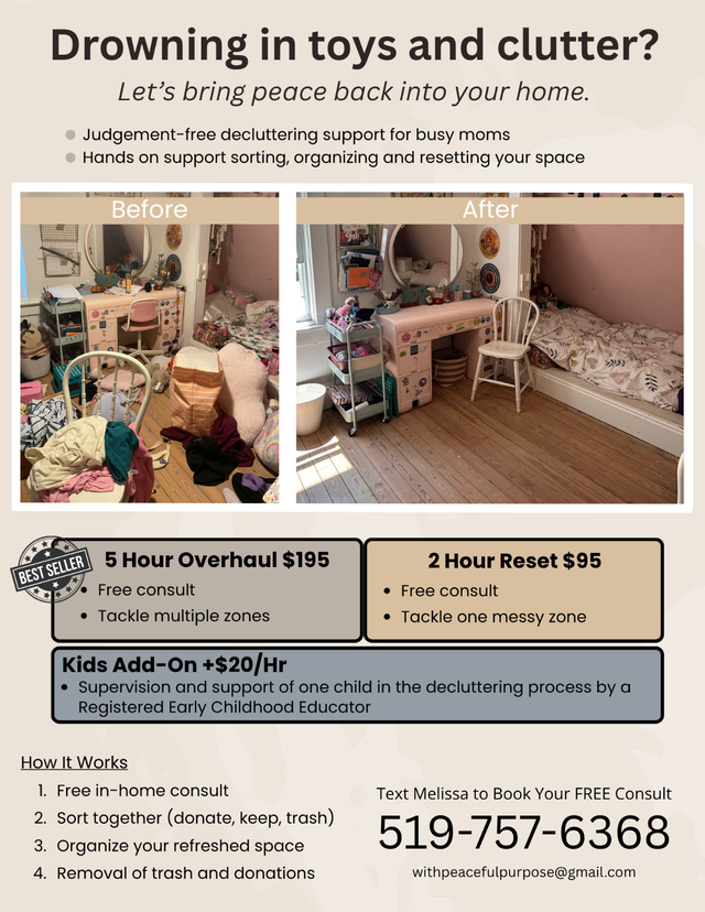DECLUTTERING SUPPORT FOR MOMS