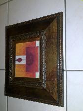 BEAU CADRE NEUF UNIQUE MODERNE 1x1 PIED MONTRANT FLAMME: $15.00 - Photo 2