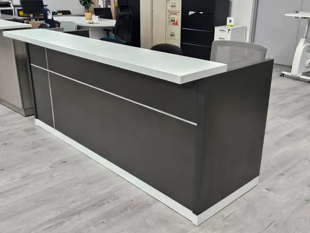 Zina II Reception Desk Black from $499