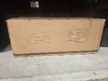 3 2 1 new black leather set. Free delivery & free sofa disposal - Photo 3