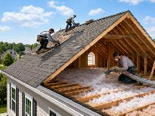 Roof Repair. Attic insulation