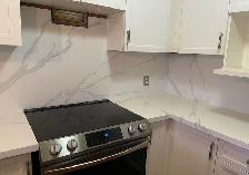 Premium White Quartz Kitchen Countertops &Backsplash✅ - Photo 3
