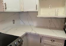 Premium White Quartz Kitchen Countertops &Backsplash✅ - Photo 5