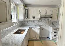 Premium White Quartz Kitchen Countertops &Backsplash✅ - Photo 6