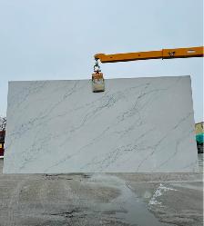 ✅Factory  White Quartz Kitchen Countertops   Gray Veins ✅ - Photo 3