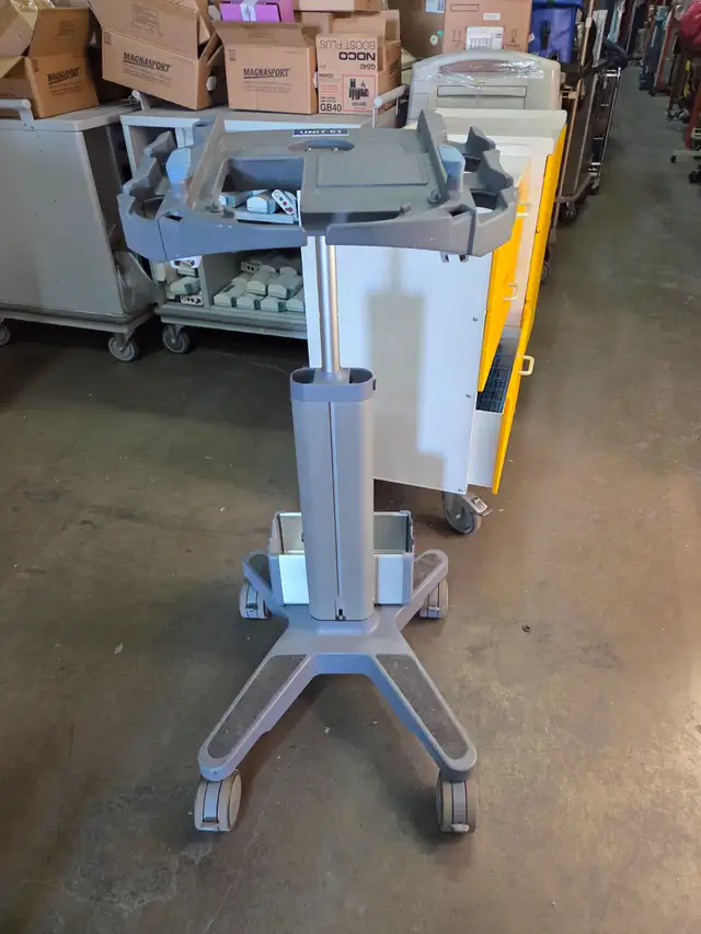 Rolling Metal Computer - Utility Cart