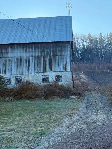 COMMERCIAL LAND & BARN FOR SALE – ATHOLVILLE, NB