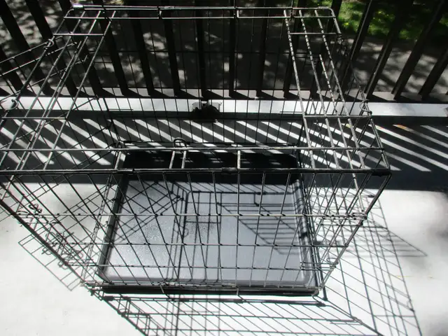 pet animal cage  metal folding   2 doors