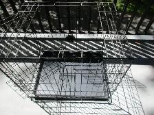 pet animal cage  metal folding   2 doors