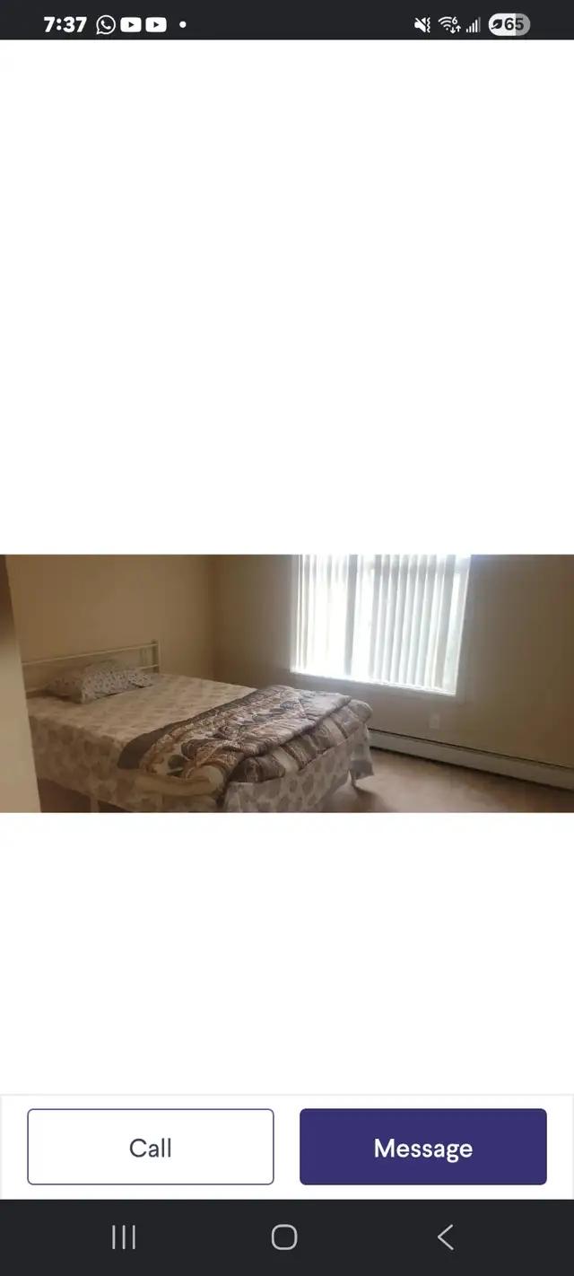 Short term room rental