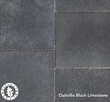 Oakville Black Limestone Rockface Treads (Top & Calibrated Botto