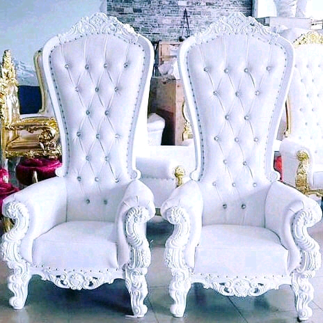 Brand new throne chairs and love seat for sale