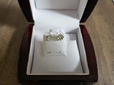 Brand New 14K White Gold Brilliant Cut Diamond Earrings For Sale