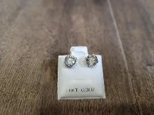 Brand New 14K White Gold Brilliant Cut Diamond Earrings For Sale - Photo 8