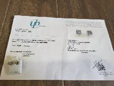 Brand New 14K White Gold Brilliant Cut Diamond Earrings For Sale - Photo 9